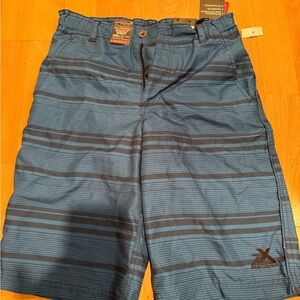 ZeroXposur Blue and Black swim trunks